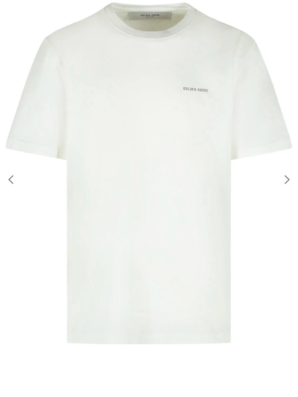 Golden Goose White Short-Sleeve Crew Neck Tee